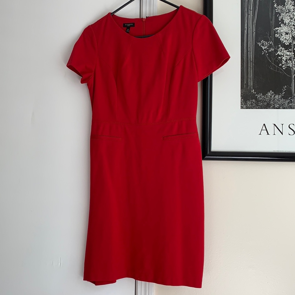 Red Talbots dress